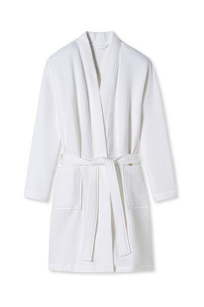 Schiesser Bademantel Elegant Kimono Bade-mantel Sauna Morgen-mantel Lounge