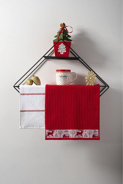 Ender Home Donnola New Year 2-Piece Gift Towel Set – 30X50Cm