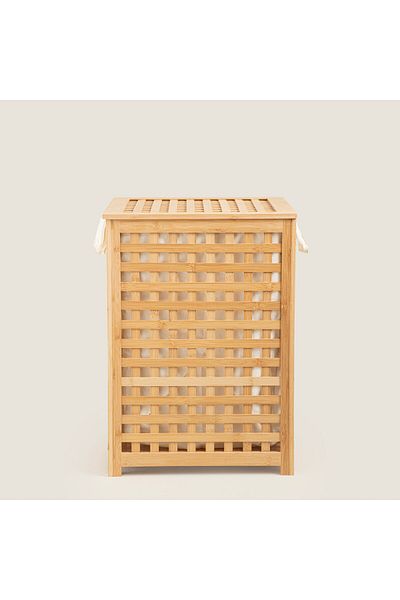Chakra Bamboo Laundry Basket 58x40 Cm Natural