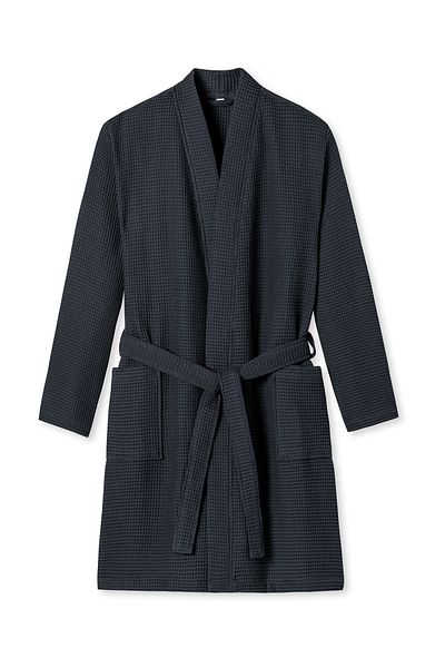 Schiesser Bademantel Eleganter Kimono Bademantel Sauna Morgenmantel Lounge