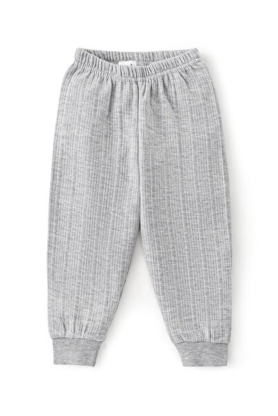 Babyhug Babyhug Thermal Full Sleeves Solid Vest & Pajama Set - Light Grey