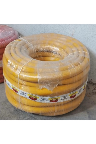 ÖZBALBAN Mat Silikonlu Pvc 1/2" ( inç) (Yarım Parmak) Bahçe Hortumu Sulama Ho...