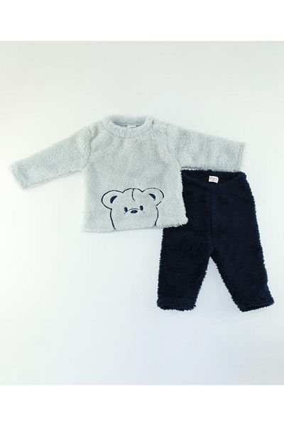 Babyhug بدلات شتوية للجنسين من Babyhug - أزرق داكن ورمادي