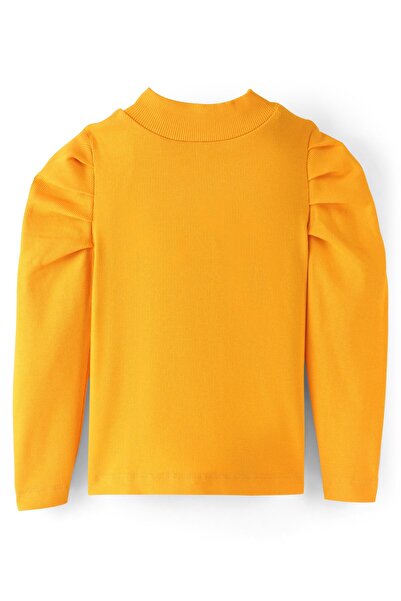 Ollington St. Cotton Knit Full Sleeve Solid Top & Denim Culottes Set Floral Printed-Yellow & Indigo