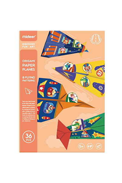 Floopy Set creativ pentru copii, Origami, Avioane de hartie, 36 piese