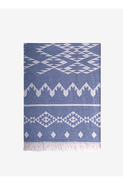 Barine Peshtamal din bumbac Kilim albastru - 90x160