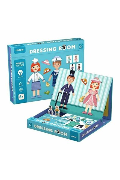Floopy Carte Magnetica Puzzle, Dressing Room, 50 piese magnetice, 10 carduri ...