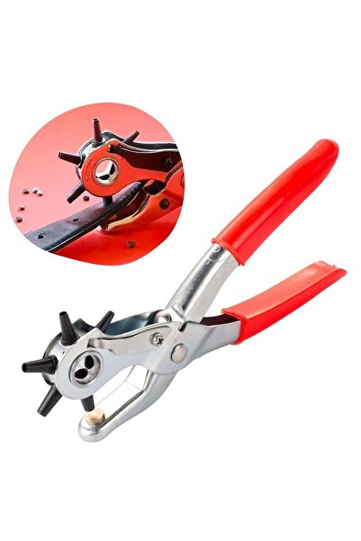 Marsilyan 6 Different Sizes Belt Punching Pliers Belt Hole Puncher Hole Opene...