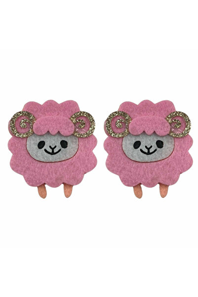 Floopy Oite din pasla, cu adeziv, Roz, 6 cm, 2 buc/set, Accesorii Art & Craft...