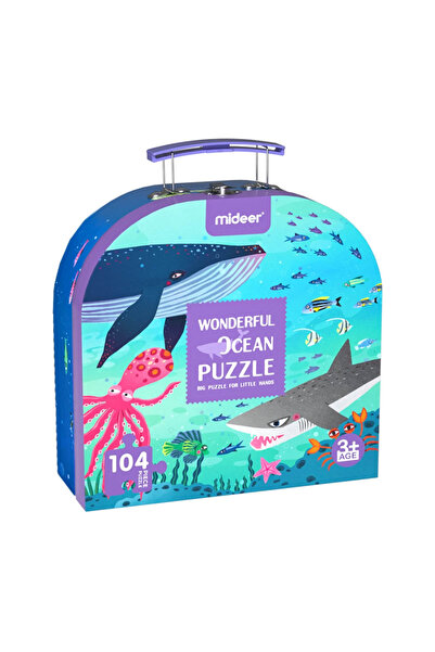 Floopy Puzzle in Valiza cu Maner, Animale din Ocean