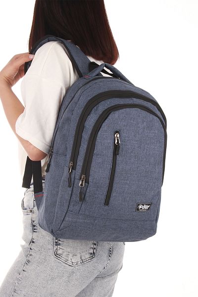 MY POLO 8835 Model Orthopedic School Case - Waterproof, Dark Blue