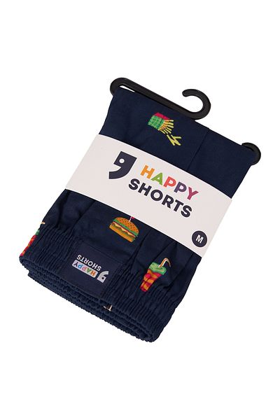 Happy Shorts Herren Web-Boxershorts - Amerikanische Boxershorts