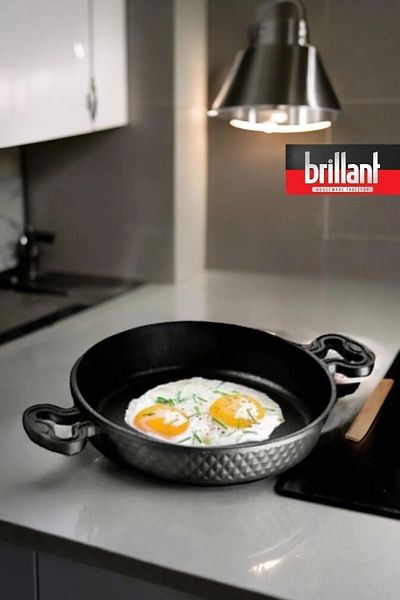 Brillant Luxury 22 cm Cast Iron Pan Pan Set Granite Fireproof Non-Stick Pan Set