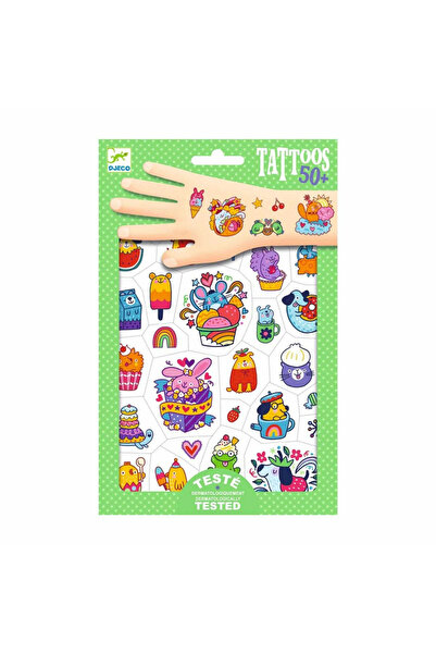 djeco Tatuaje Temporare Pentru Copii, Non Alergice, 24 Modele
