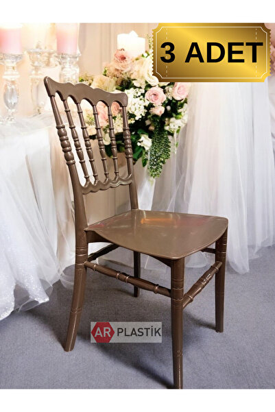 AR PLASTİK NAPOLYON Organizasyon Sandalyesi 3 Adet *** Dügün Sandalyesi-balkon Sandalyesi-mutfak Sandalyesi***