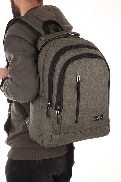 MY POLO 8835 Model School Bag - Ορθοπεδικό και Αδιάβροχο Σακίδιο Πλάτης KHAKI