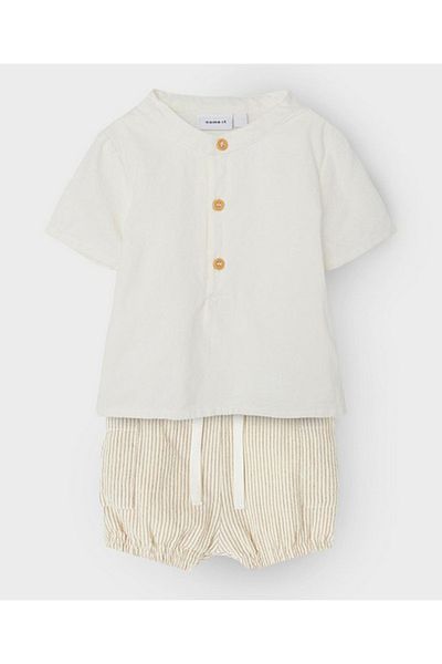 Name it Boys 2-Piece Button-Front Shirt & Short Set