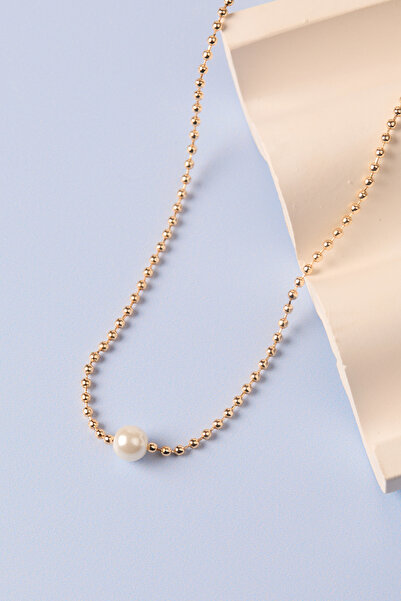 Elika Silver قلادات نسائية من حجر اللؤلؤ موديل - تصميم بسيط CK9962