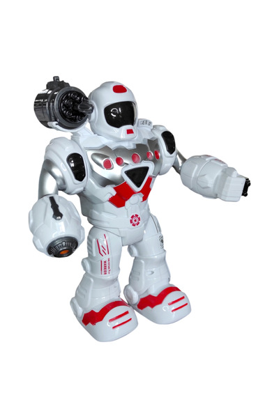 Tıfıl Toys Limon Oyuncak Pilli Işıklı Ok Atan Robot 827-1 Kırmızı