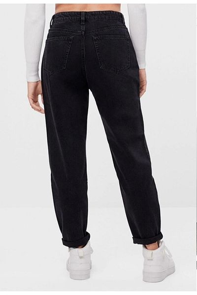 LAMİRA Black Mom High Waist Lycra Jeans