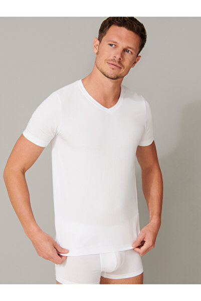 Schiesser T-Shirt Long Life Soft T-Shirt V-Shirt V-Neck V-Ausschnitt