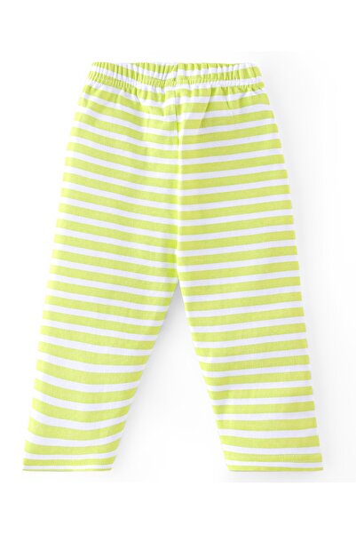 Babyhug Babyhug Cotton Interlock Knit Full Sleeves Night Suit With Bear Print - Green