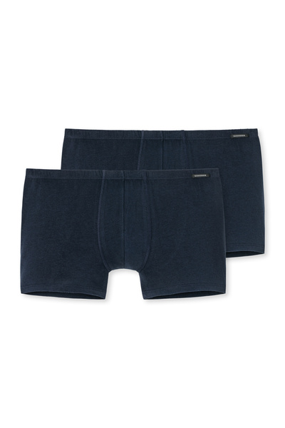 Schiesser 2er-Pack Baumwoll-Essentials-Shorts
