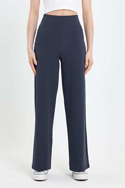 Club Floral Fashıon Loose Crop Trousers with Smoked Corsage Belt