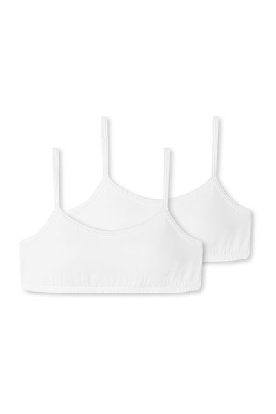Schiesser Bustiers 2er-pack Basic Kids Bra Bustier Bh Lingerie