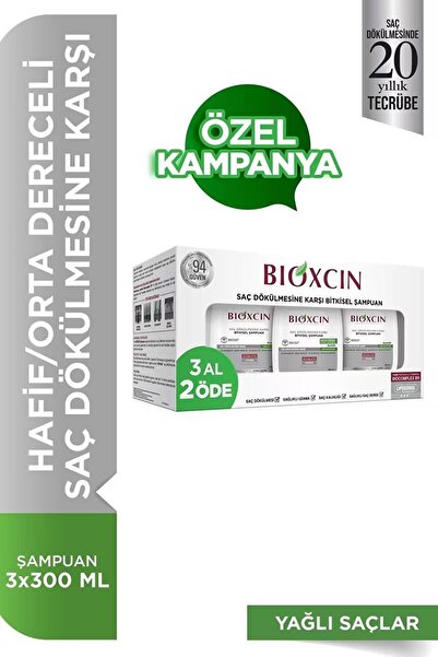 Bioxcin Genesis 3 Al 2 Öde Yağlı Saçlar İçin Şampuan (3X300 ML)
