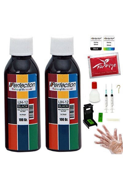 Perfection Hp Deskjet 1510 2575 5420 Yazıcı Uyumlu Mürekkep Dolum Seti Black ...