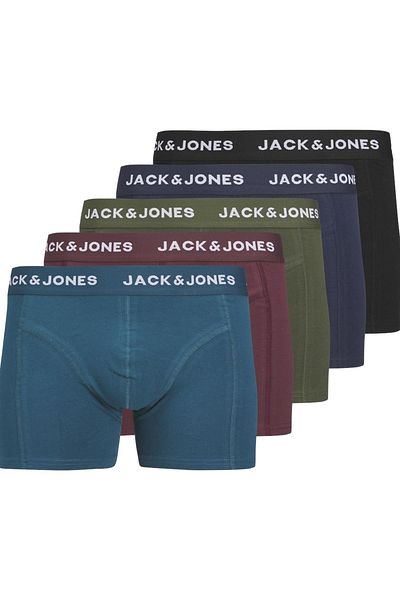 Jack & Jones Jacteo Solid Trunks Pachet de 5 cutii Bleumarin 12259076
