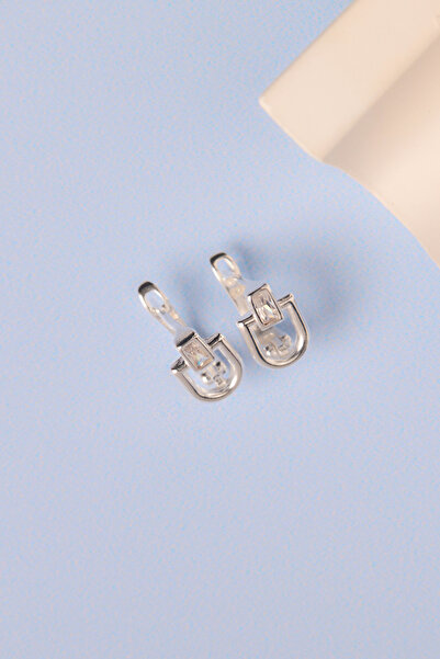 Elika Silver 925 Ayar Gümüş Modern Küpe ELKMD50571