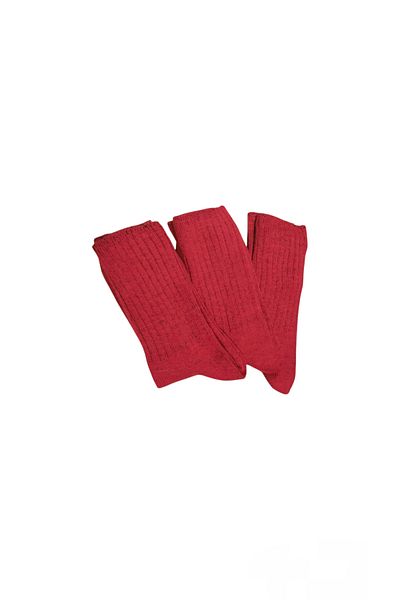 Yonca Butik 3 Pieces Short Wool Socks Without Elastic Ankles (DIABETIC SOCKS)