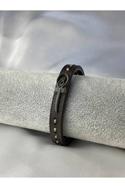 Herşey Nota Fatih Sultan Mehmet Osmanlı Turası Erkek Bileklik Deri Ayarlanabi...