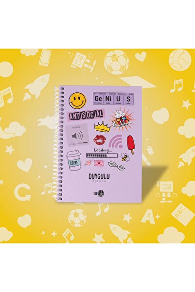 Duygulu ajanda Coffe Popcorn Tarihsiz Planlayıcı Duygulu Defter