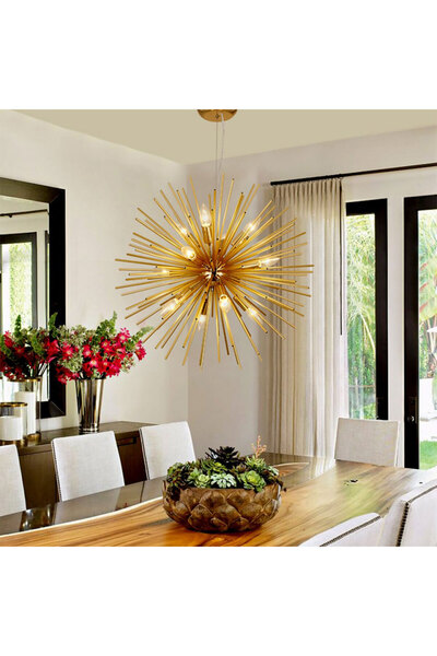 Homelux Chandelier, Blaze, 70x70x66 Cm, 12xe14, 40 W, Metal, Bronze
