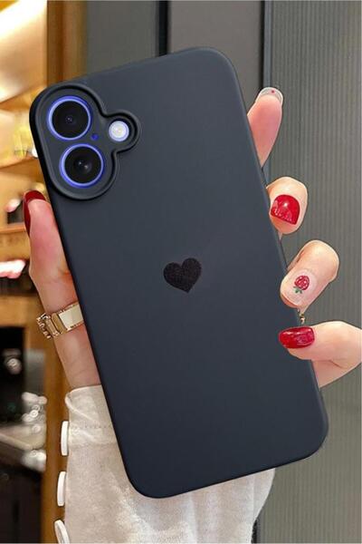 3GEN CASE İphone 16 Plus Uyumlu Kalp Logolu Renkli First Silikon Kılıf