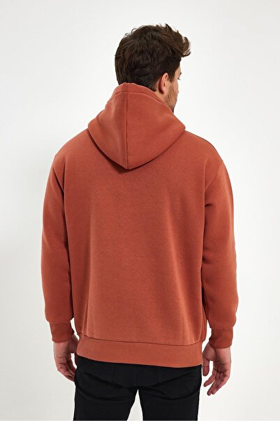 yakamor Unisex με τύπωμα επένδυση fleece Φούτερ με κουκούλα