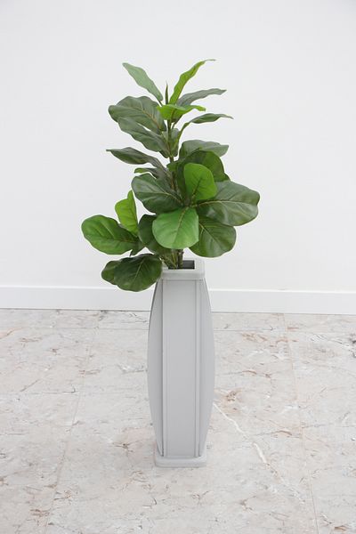 HobiMax Stone Gray Decorative Wooden Vase Model 3