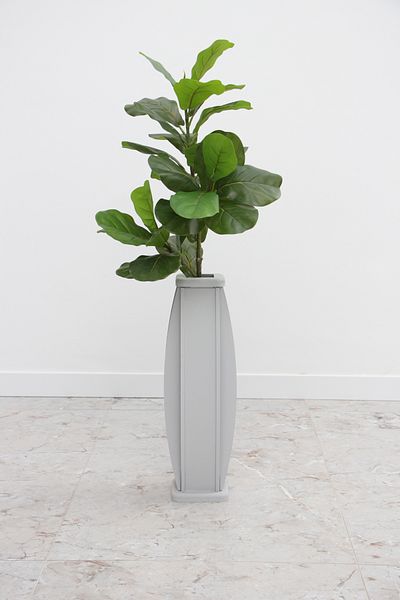 HobiMax Stone Gray Decorative Wooden Vase Model 3