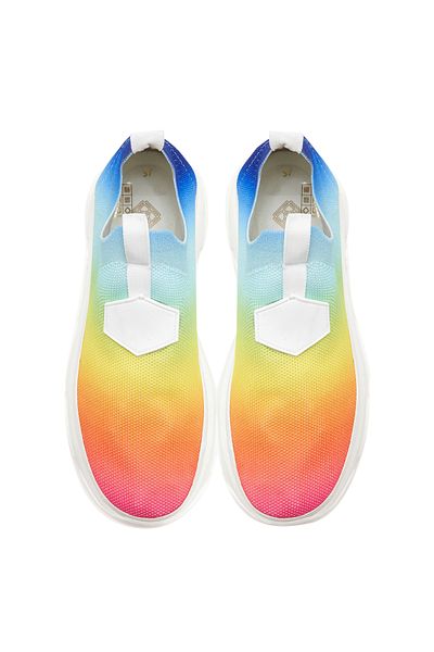 Desa Tricotaje multicolore de damă pantofi sport