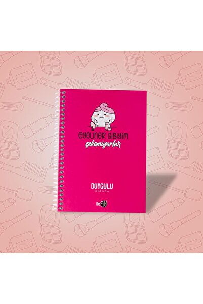 Duygulu ajanda Eyeliner Gibiyim Tarihsiz Planlayıcı Duygulu Defter