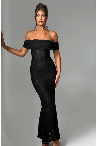 hipnoz butik Low Back Lace Dress(Full Lined Inside)
