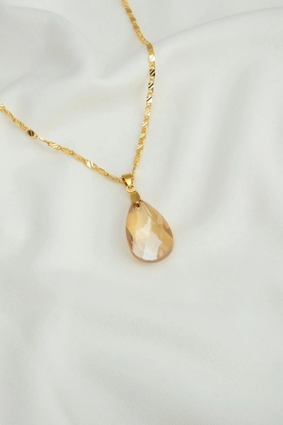 Archhazel Jewelery Damla Model Necklace Yellow