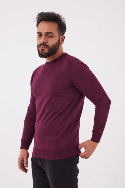 KAPTAN TRİKO Men's Crew Neck Sweater - Cotton, Model 5590