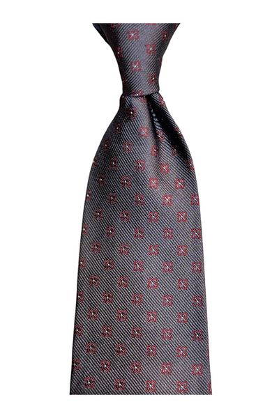 CROATE 100% Silk Mini Flower Pattern Necktie