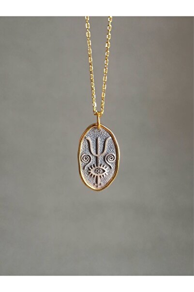 TREND Gümüş göz ve poseidon kolye, 925 ayar gümüş venti kolye, spiral kolye, yılbaşı hediyesi