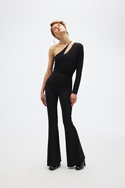 rue Μαύρο ασύμμετρο σώμα