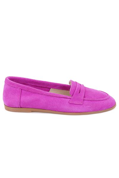 Desa Pantofi de damă roz din piele de căprioară zilnică